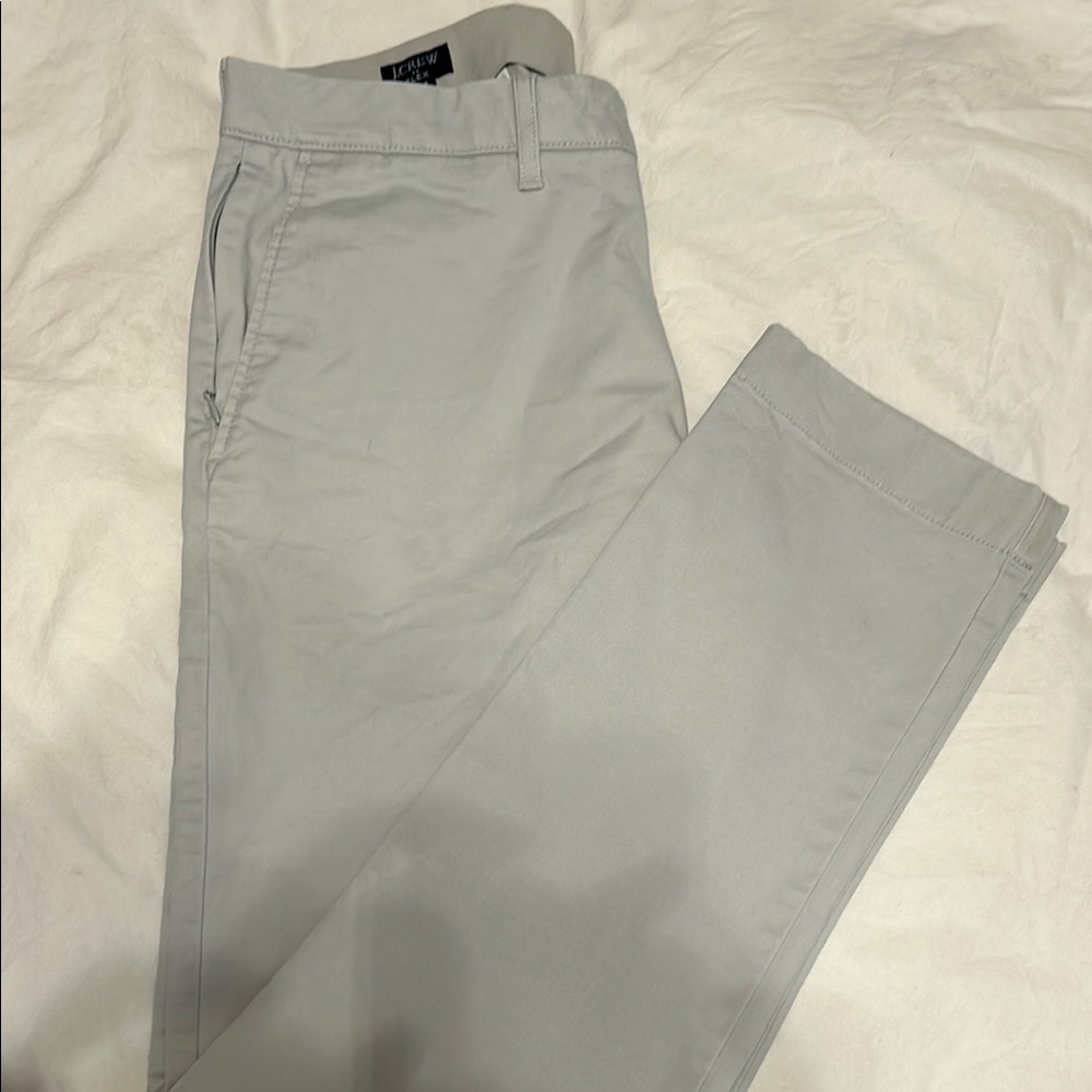 J. Crew Men's Slim Flex Pants - Gray
